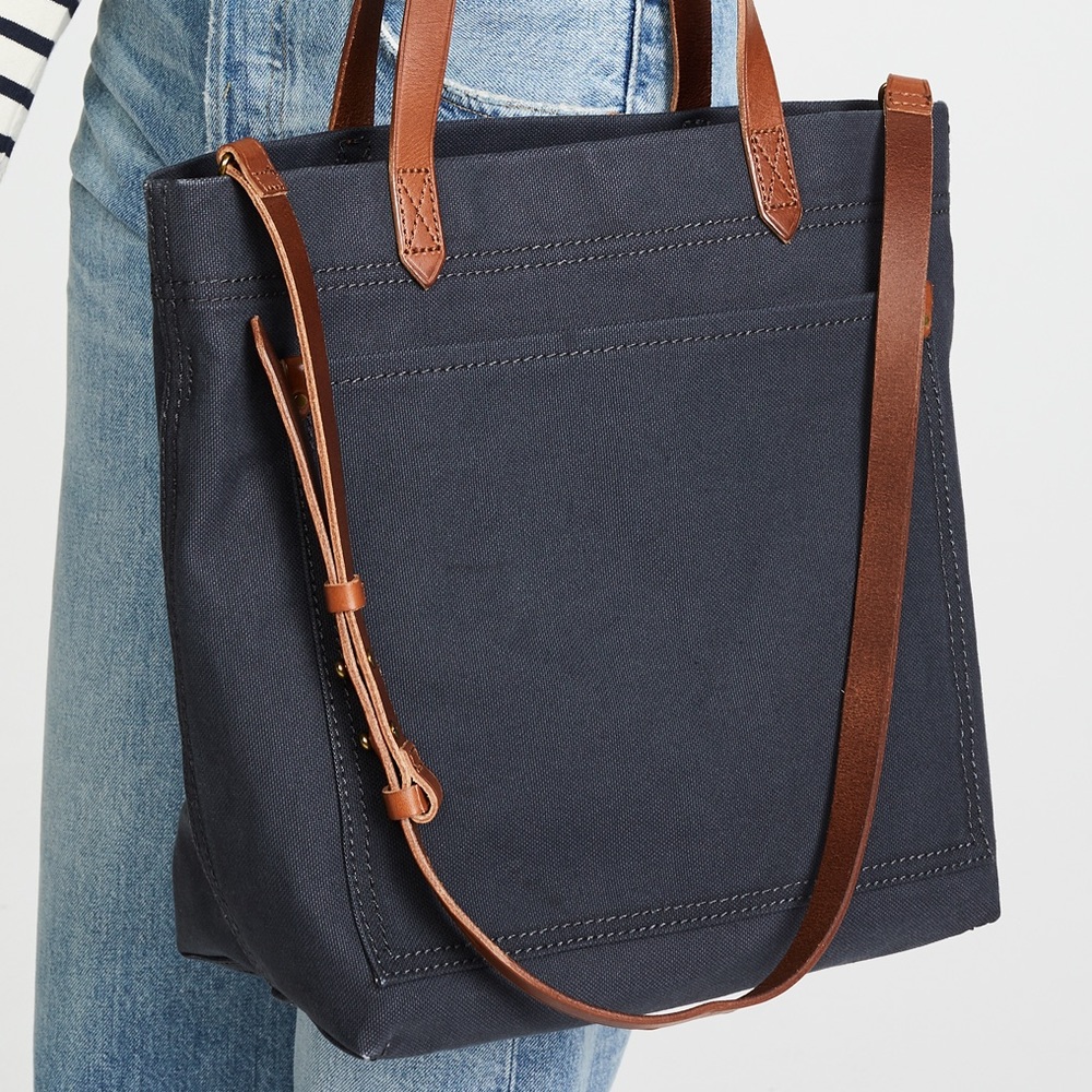 Madewell Medium Canvas & Leather Tote